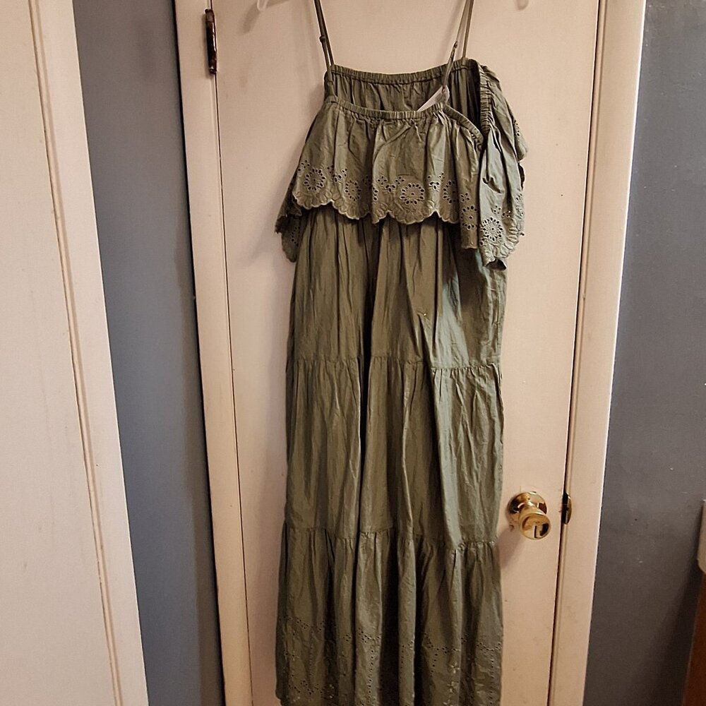 old navy dress green large